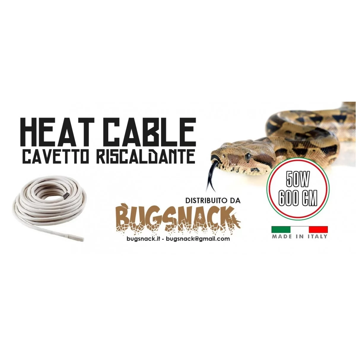 Heat Cable - Cavetto Riscaldante 50w