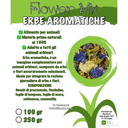 Bug Snack - Flower Mix Erbe Aromatiche 100gr