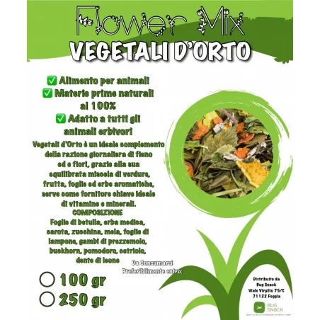 Bug Snack - Flower Mix Vegetali d’Orto 100gr