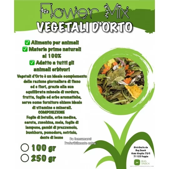 Bug Snack - Flower Mix Vegetali d’Orto 250gr