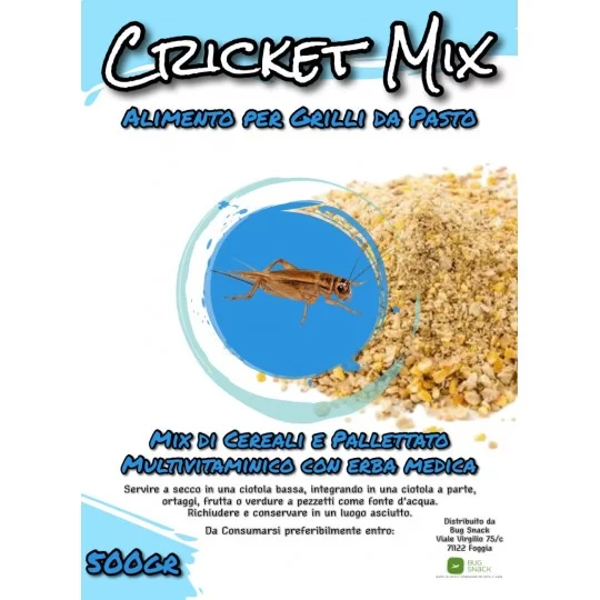 Cricket Mix 500gr - Cibo per Grilli e Locuste